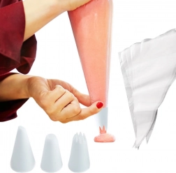 Cukrarski vrečka z nastavki 35 cm, komplet 12 kos