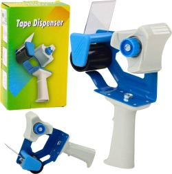 Ročni dozirnik lepilnega traku z napenjalnim mehanizmom