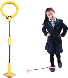 Zložljiva skakalna vrv/obroč za noge - rumena