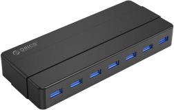 ORICO USB razdelilnik 7× USB 3.0, črn