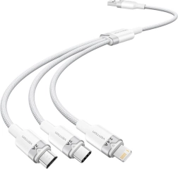 USB kabel 3-v-1 1,5 m Vention (bel)
