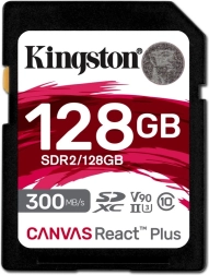 Pomnilniška kartica SD Kingston Canvas React Plus 128GB