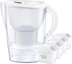 Filtrirni vrč BRITA Marella XL 3,5 l bel + 4 filtri MAXTRA PRO Pure Performance