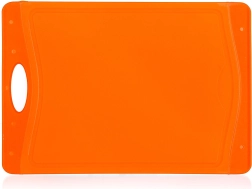 Nedrseča deska za rezanje DUO, 37 × 25,5 cm, oranžna