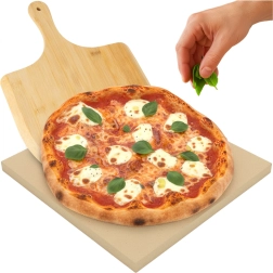 Kamen za pico Ruhhy 38 × 36 cm z bambusovo lopatico 2v1 (kordierit)