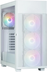 S5 NEO bela ATX mid‑tower ohišje s FRGB ventilatorji