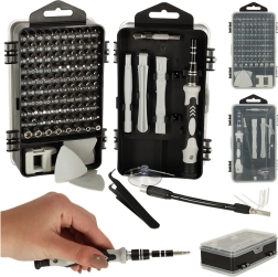 Komplet natančnih izvijačev in nastavkov, 115 kosov