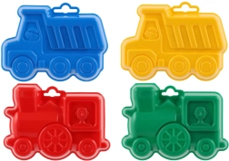 Plastični modelčki za pesek bábovke 13 cm, 4 barve