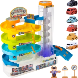 Iso Trade interactive parking garage with elevator and 5 levels (including 6 toy cars)