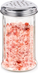 Steklena posodica za začimbe z dozirnim sitom 350 ml