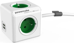 Podaljšek PowerCube Extended USB 1,5 m zelen