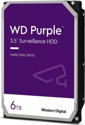 WD Purple 6TB 3.5" Hard Drive, 256 MB, 5400 RPM, WD64PURZ