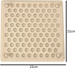 Lesena izobraževalna sestavljanka Mozaik Montessori, 77 kos