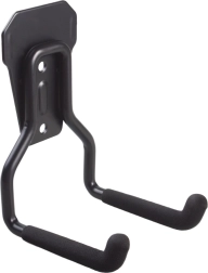 Stenski kovinski nosilec za garažo, črn