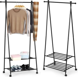 Stojalo za oblačila z dvema policama