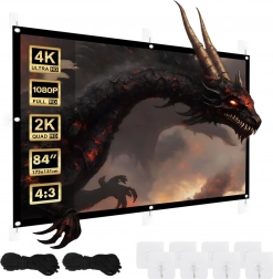 Projekcijsko platno 84 palcev 175x131 cm