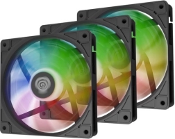 Komplet 3 ventilatorjev GENESIS Oxal 120 ARGB, črni