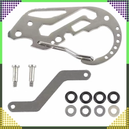 Multifunkcijska karabinasta sponka za ključe – žepni multi‑tool iz nerjavečega jekla