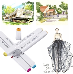 Dvosmerni alkoholni flomastri TOUCHFIVE PRO, 80 kosov.