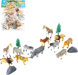 Živali s safarija – set 16 kosov