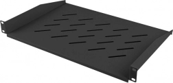 Univerzalna 1U polica za 19" rack 483 × 315 mm, črna