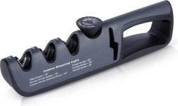 Ročni brusilnik nožev z gladko nastavitvijo kota 14–24° in štirimi brusnimi stopnjami Vilde