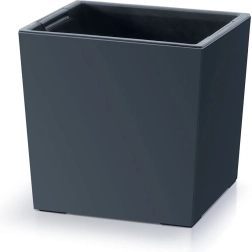 Cvetlični lonec Urbi Square Low z vložkom 30 cm antracit