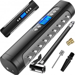 Akumulatorski kompresor za kolesa in avtomobile z LCD zaslonom