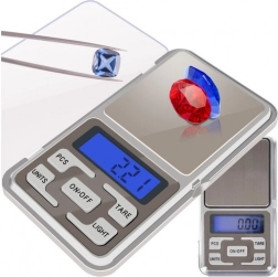 Žepna digitalna tehtnica 200 g / 0,01 g z osvetljenim zaslonom