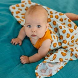 Tommy Lise muslin pleni Blue Leopard set 2 kosi