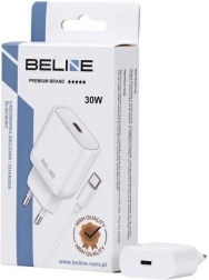 Omrežni polnilnik 30 W GaN USB‑C + kabel USB‑C – Bela