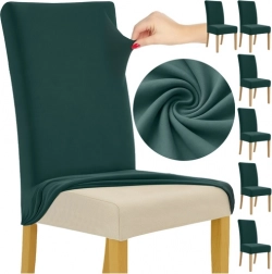 Prevleke za stole 6 kosov steklenično zelene RUHHY