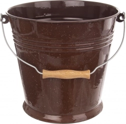 Nerjavno emajlirano vedro za živila rjavo 10 l