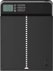 Samodejna vratca za kokošnjak s časovnikom - črna