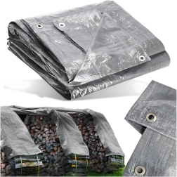 Univerzalna vodoodporna ponjava 4 × 6 m, 120 g/m², srebrna