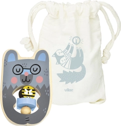 Vilac lesena ropotuljica medvedek