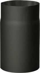 Dimniška cev 130 mm, dolžina 250 mm, debelina 1,5 mm, črna