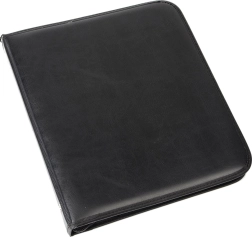 Mapa za dokumente A5, mat črna, s 4-krožno mehaniko