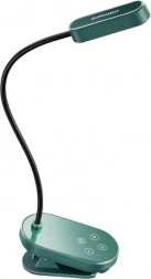 Miniaturna pripenjalna svetilka za knjige, zelena