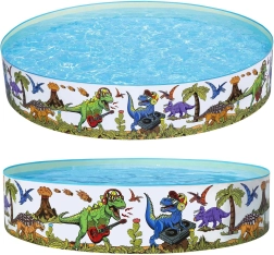 Vrtni bazen z dinozavri 244 × 46 cm Bestway