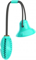 Interaktivna pasja igrača s priseskom in dozirnikom priboljškov, dentalno grizalo – turkizna