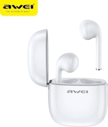 Bluetooth slušalke T28 TWS z polnilno postajo bele