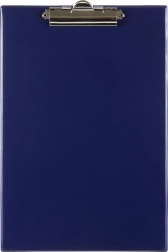 Pisna podlaga A4 s kovinsko sponko - modra