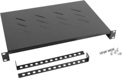 Polica za 19" omare 1U, 600 mm, črna LANBERG