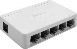 QOLTEC gigabitno omrežno stikalo 5× RJ45, 1000 Mb/s, plug & play