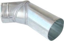 Koleno V 80 mm iz pocinkovanega jekla