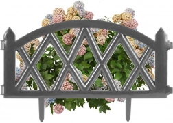 Vrtna okrasna ograja grafitna 49 × 30 cm Vilde