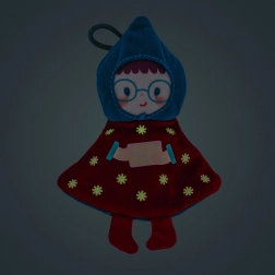 Božična plišasta dekoracija – rdeča vilinka Lilli