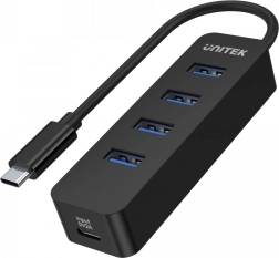 Aktivni USB‑C hub UNITEK s 4× USB‑A 3.1, 10 W