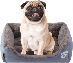 Mehek pasji ali mačji ležalnik – velikost M, siv